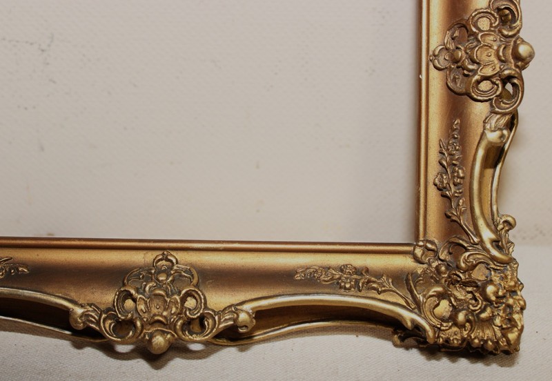 SM ANTIQUE FIT 6 X 8 FRENCH BAROQUE PICTURE FRAME ORNATE WOOD GOLD GILT FINE ART gallery