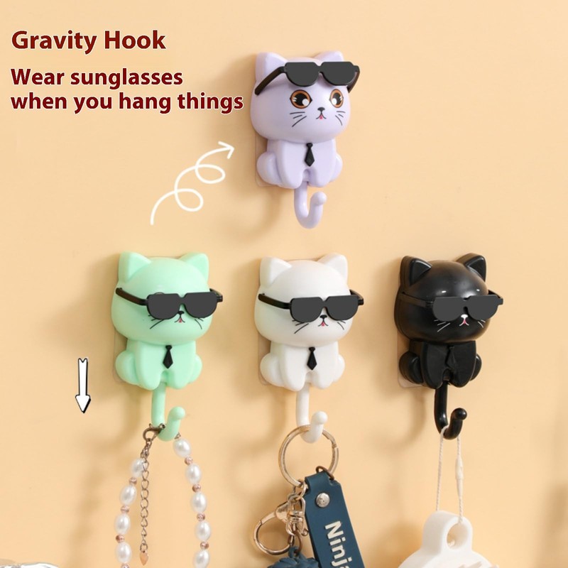 Decorative Wall Hooks Adhesive Hook Wall Decor for Apartment, Kitchen, Office gallery