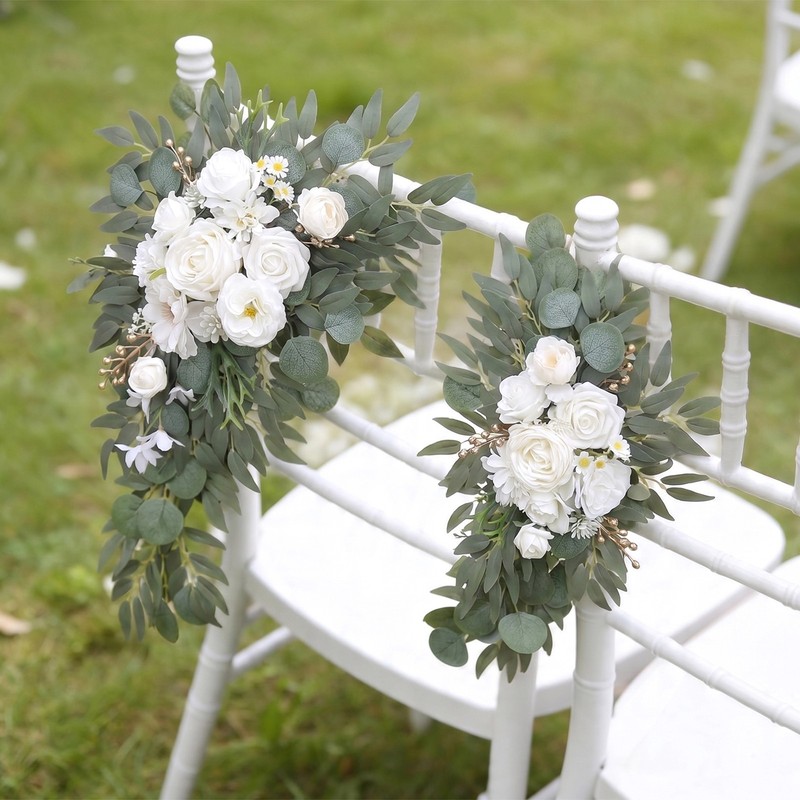 Wedding Arch Flowers (Pack of 2), Artificial Flower for Wedding Decor Garland gallery