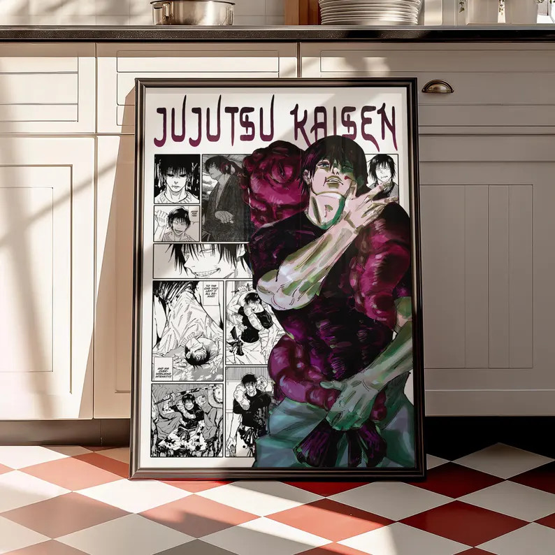 Jujutsu Kaisen Toji Poster Matte, Toji Fushiguro Character Print