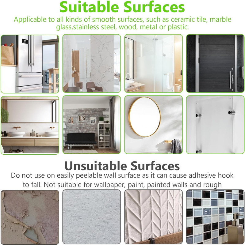 15PCS Invisible Adhesive Plate Hangers, Wall Display Holder, 1.25 Inches Vertica gallery