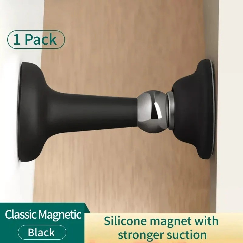1pc No-Drill Silicone Door Stopper Strong Suction Wall Protector Stop – NEW