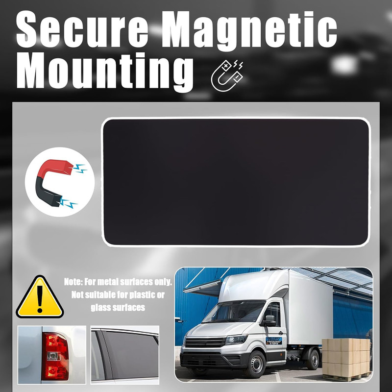 2PCS Reflective Delivery Driver Magnet Car Sign Frequent Stops 9x4 Vehicle gallery