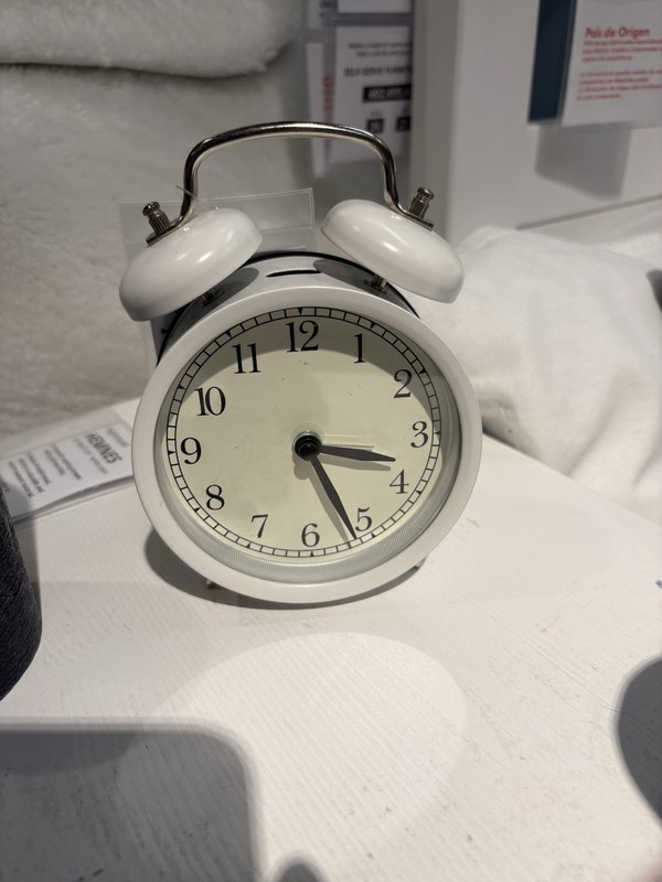Ikea DEKAD Alarm Clock White Desk Wake Up Morning Clock NEW Sealed gallery