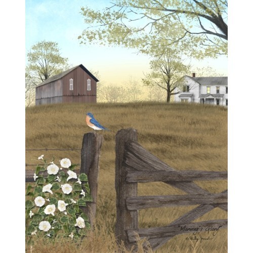 Billy Jacobs Canvas Print “MORNING’s GLORY” 16″H x12″W Rustic Farmlife