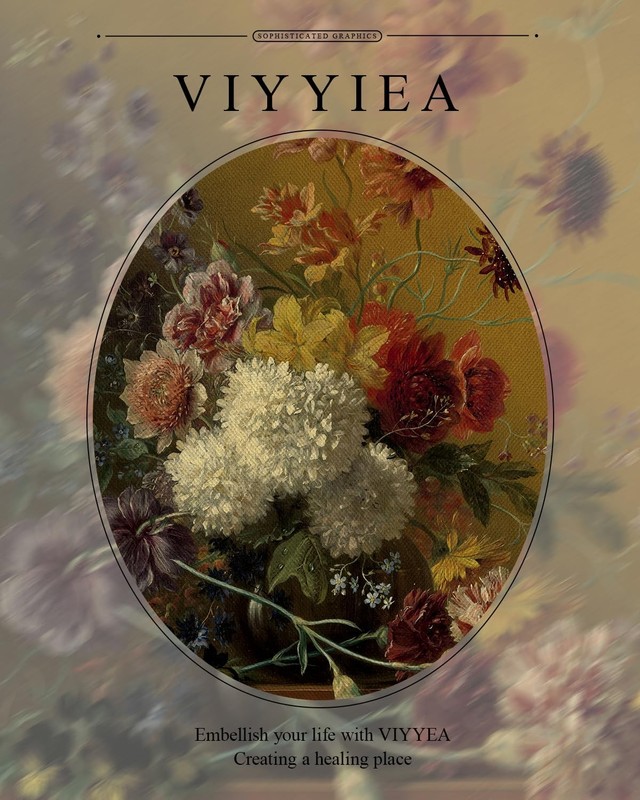 13x16 Inch Glass Gold Framed Wall Art, Vintage Floral Bouquet Canvas Print, C... gallery