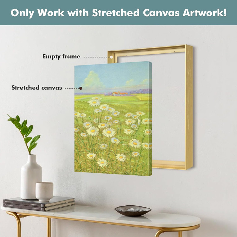 Floating Frame 30x40 Canvas Paintings DIY Metal Floating Frame 5 6In Deep gallery