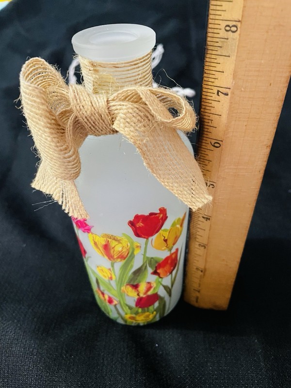 2-Frosted Glass Bottle Nightlights New In Box Never Used 8” 5ft Cord gallery