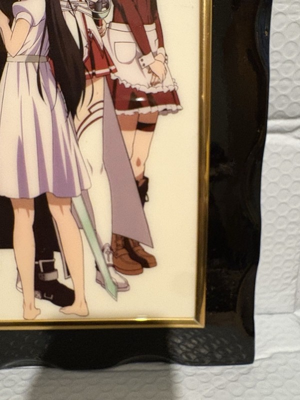 Sword Art Online Framed Print 11x8 in 13.5x11 Frame Damaged FREE Ship gallery