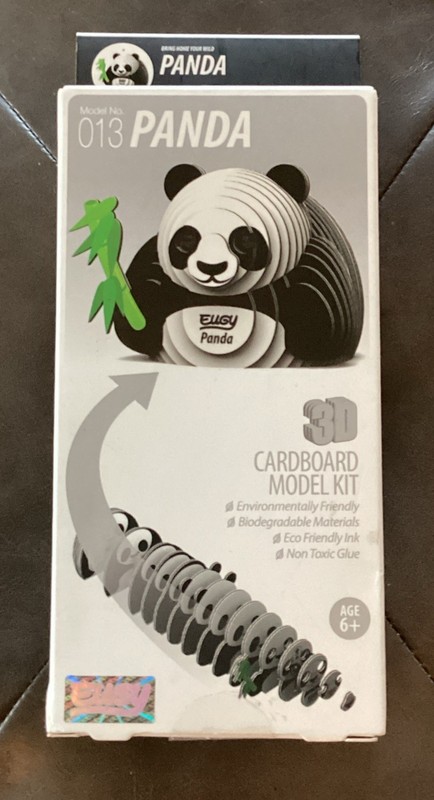 Ruby Panda 3D Figurine Cardboard Model Kit #013