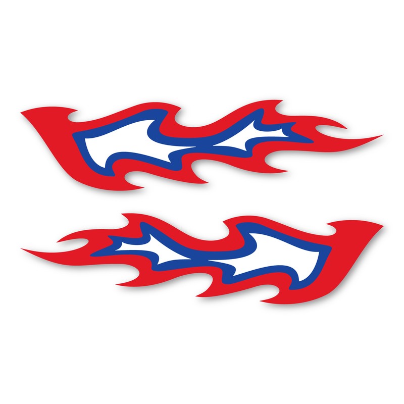 Three Color Flames Taurus Design Magnet