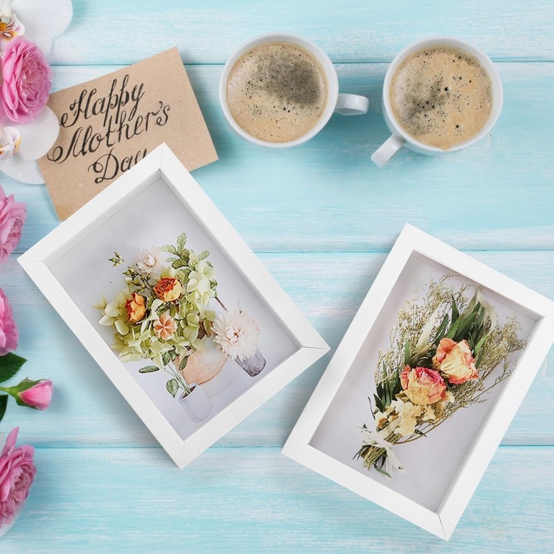 4x6 Shadow Box Picture Frames with Removable Hardware for Vertical or Horizontal gallery