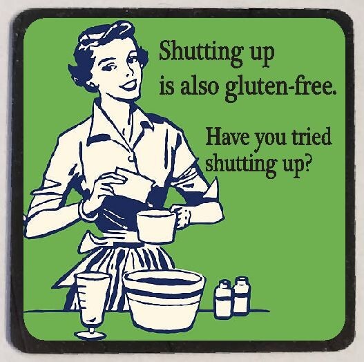 Gluten Free Shutting Up Refrigerator Magnet M13