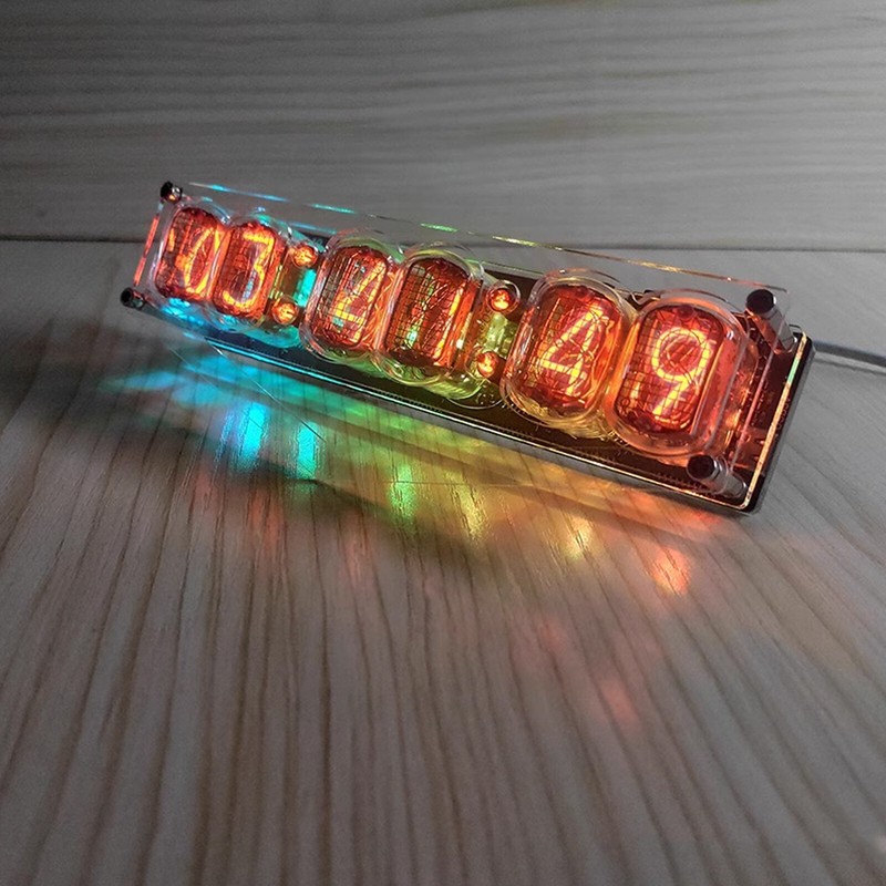 DC5V 6-bit IN-12 Glow Tube Clock IN12 Nixie Clock Base Not Include Tube5h gallery