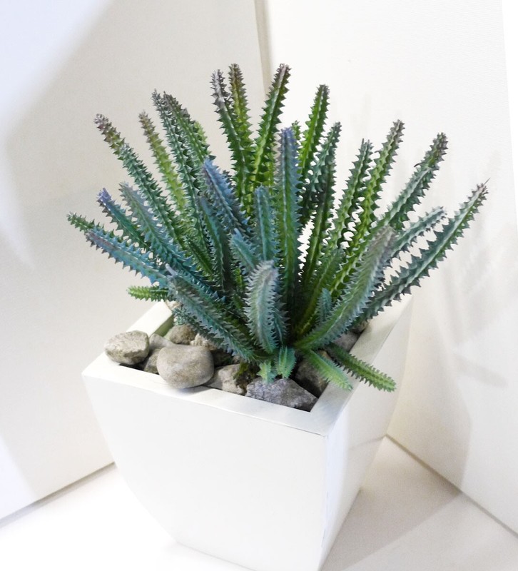 2 Pcs Artificial Fake Cactus Column Succulents Plants Home Decoration (#123 A) gallery