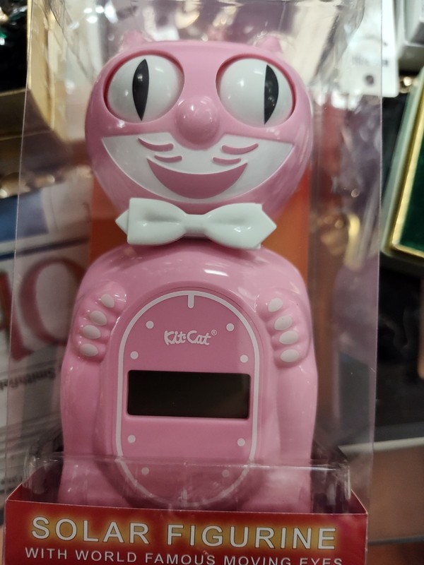 Limited Edition Solar Kit-Cat Digital Alarm Klock – Pink Satin