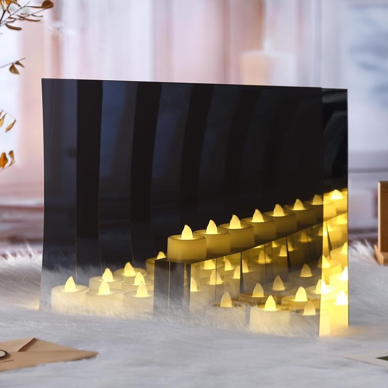 Durable Acrylic Two-Way Mirror Glass, 3-Pack - Ideal for Infinity Mirrors^ gallery