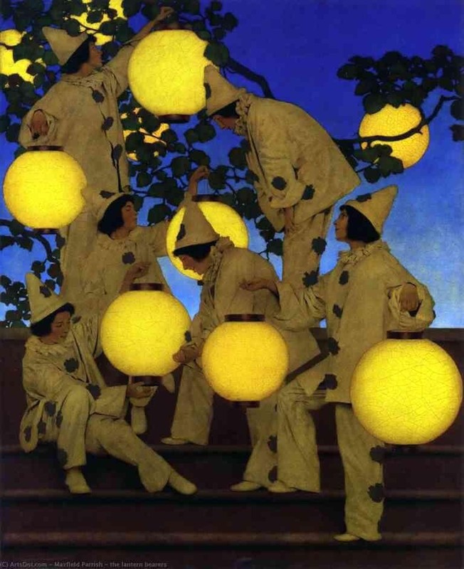 The Lantern Bearers : Maxfield Parrish : 1904 : Archival Quality Art Print