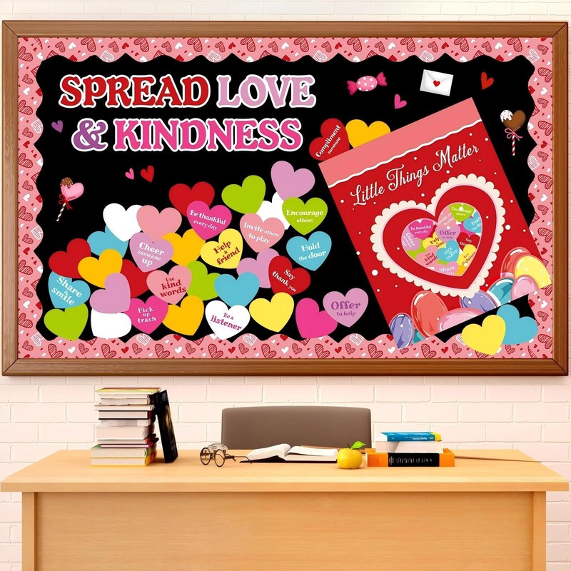 Valentines Day Bulletin Board Heart Sweethearts School Door Classroom Decor