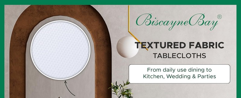 Textured Fabric Round Tablecloths 60 Inches for Tables diameters from 28" to gallery