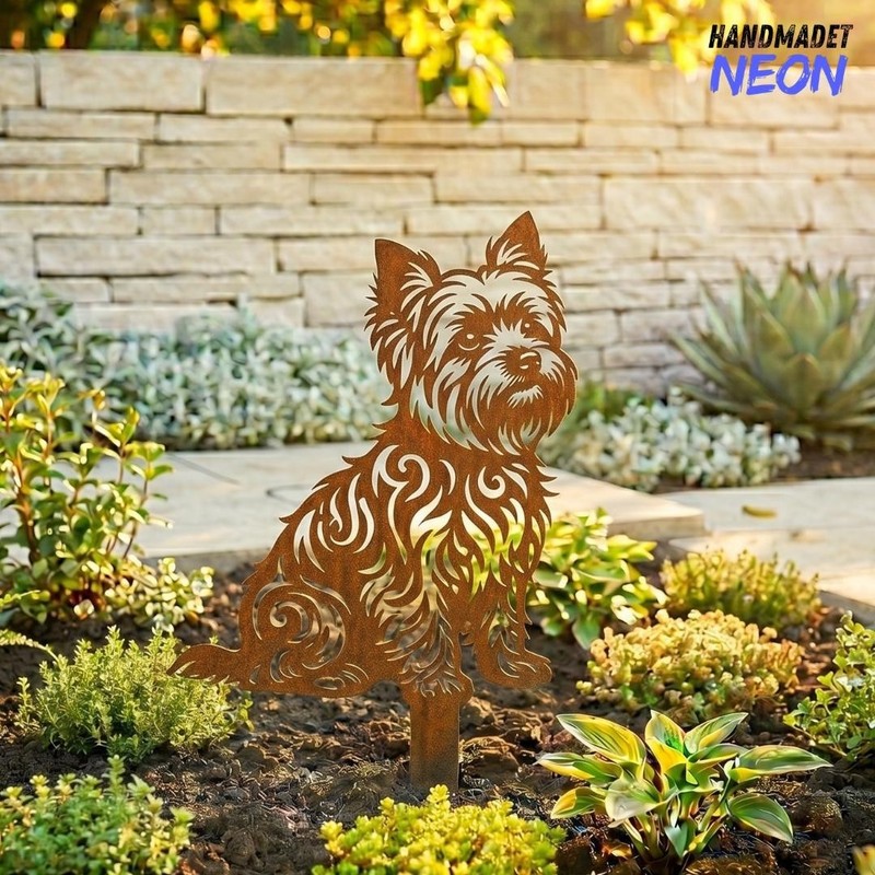Personalized Yorkshire Terrier Garden Stake, Dog Memorial Grave Marker