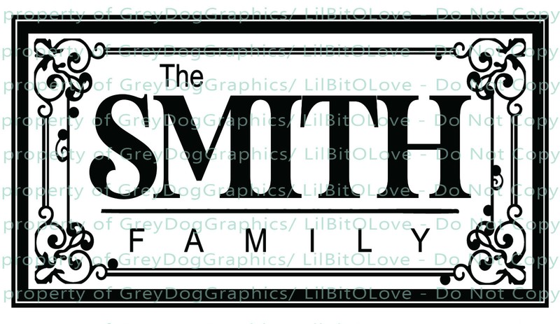 Personalized Family Name Vinyl Wall Decal YOUR NAME Customized Various Sizes gallery
