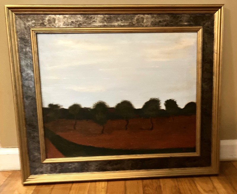 Original Framed Acryllic On Canvas Painting Titled "Home" Nature Trees 20 x 16" gallery