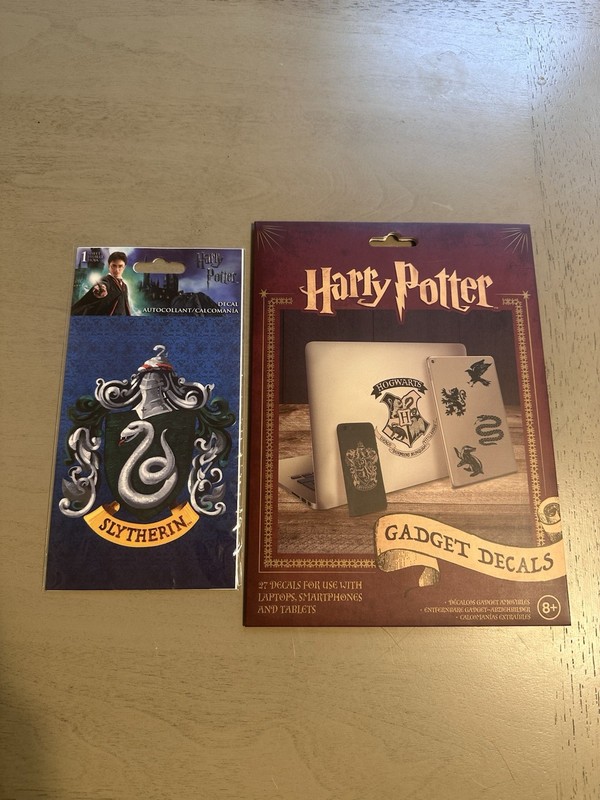 Harry Potter Gadget Decals + 1 Additional Slytherin House Decal