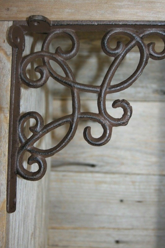 French Country Design Shelf Brackets Corbels Cast Iron 7 1/2" B-67 gallery