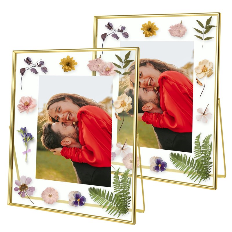 Gold Floating Frame (10x12inch,2 Pack), Picture Frame Hold 10x12in 8x10in 5×7…