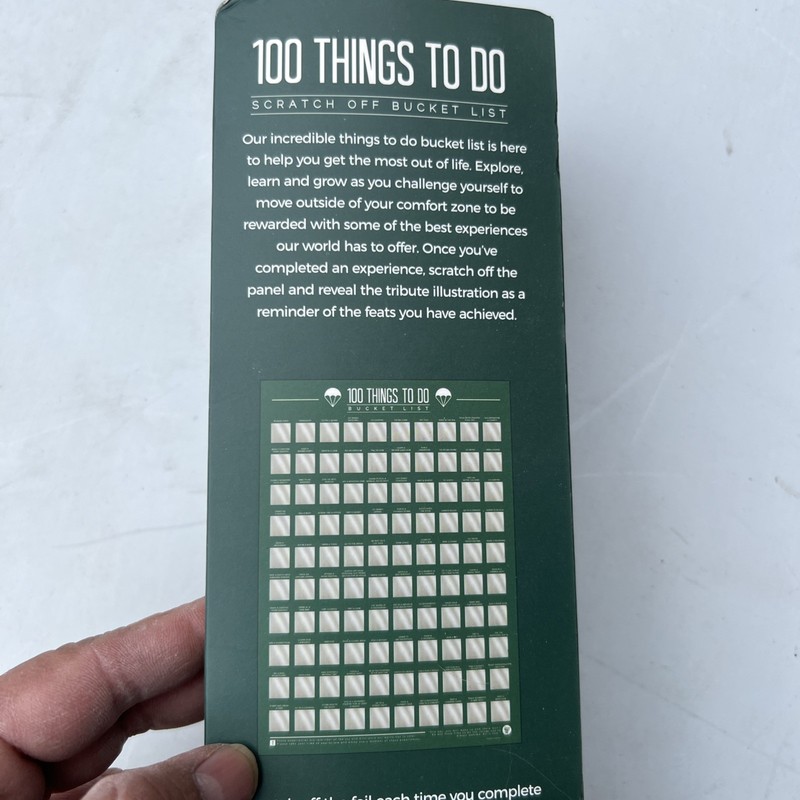 Gift Republic Scratch Off Bucket List 100 Things To Do Poster Challenge Gift gallery