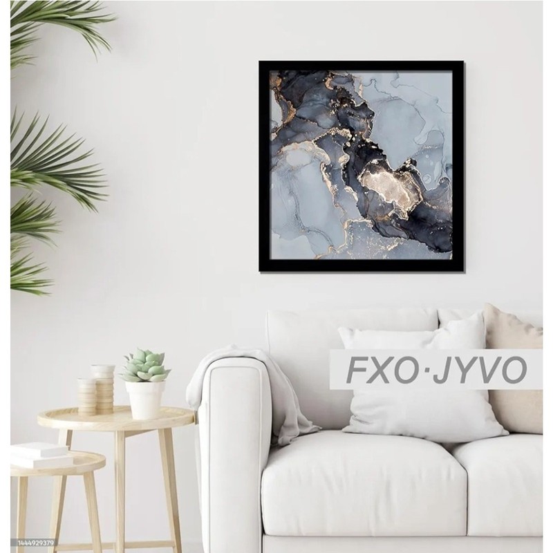Black Picture Frames, 18" x 18" (Set of 9) by FXO·JYVO gallery