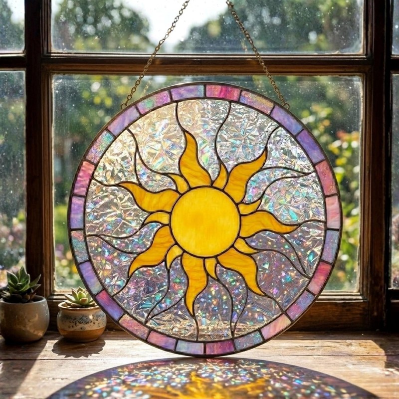 Disney Tangled Sun Suncatcher, Rapunzel Floating Lanterns Window Hanging,