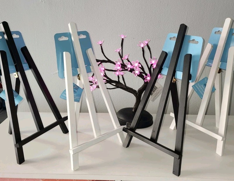 Artist’s Loft Display Easel small Freestanding 2 Black and 2 White for Adults