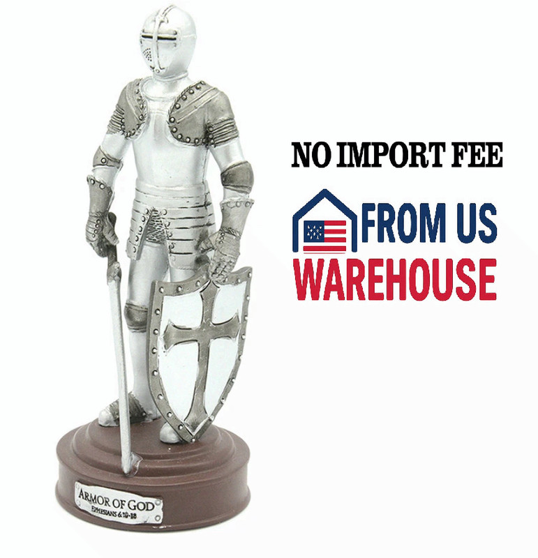 Armor of God Statue 5in Soldier Christian Desk Decor Gift Figure