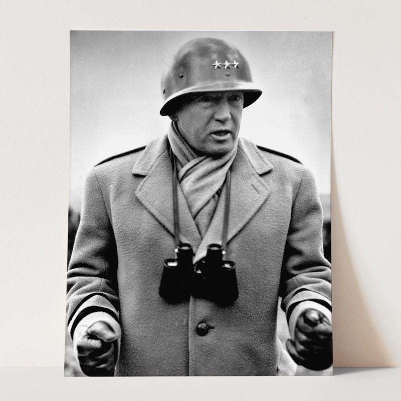 General George Patton World War Two USA America History Wall Art Poster Print gallery