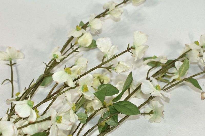 Pottery Barn Faux Dogwood Branch w/ Nest & Eggs Artificial Flowers 38" Stem NEW gallery
