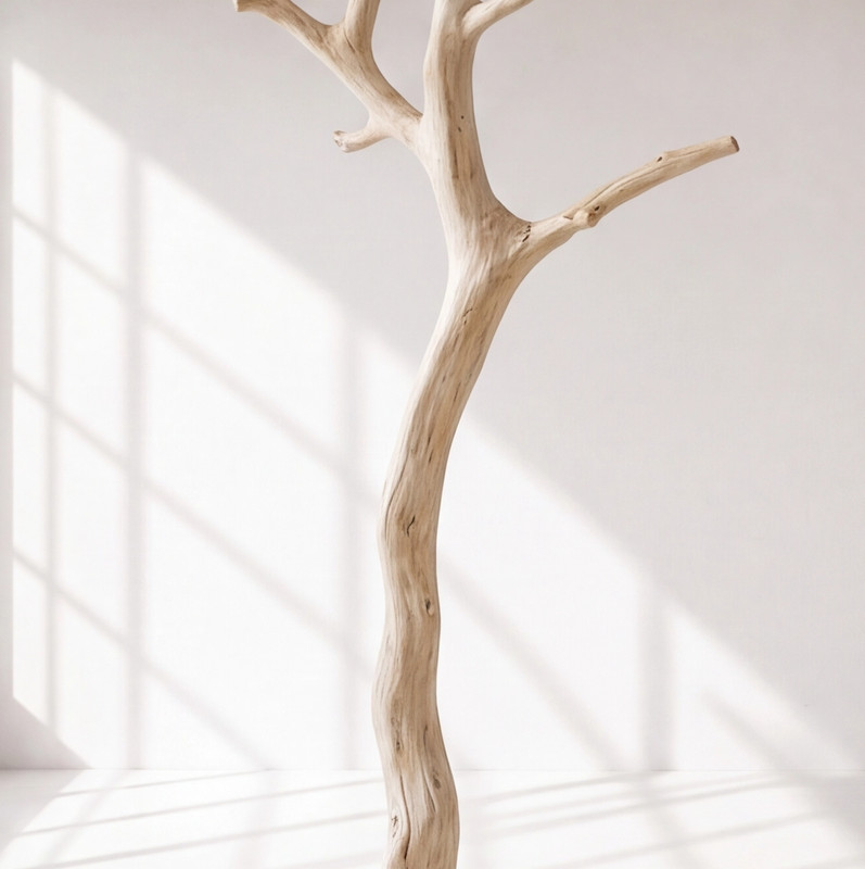 Tree Branch Coat Rack Wooden Freestanding Coat Stand Rustic Entryway Organizer gallery