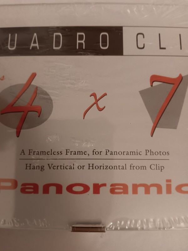 Quadro Clip 4 X 7 Panoramic Frame Easel Included Or Hangs Vertical Or Horizontal gallery