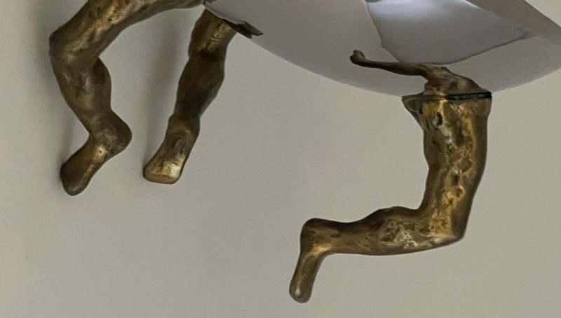 Michael Arams Three Footed Leg Bowl Stainless Steel Bronze Legs gallery