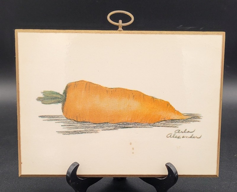 Arla Alexander MCM Kitchen Wall Hanging Corn Carrot Green Beans Vintage Retro gallery