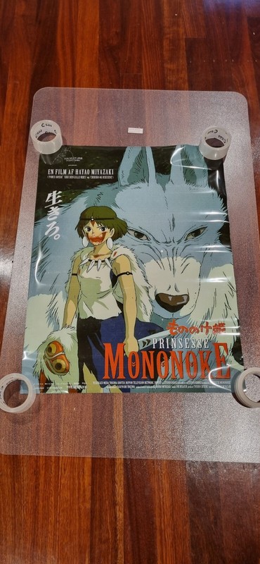 Prinsesse Mononoke Anime 81cm X 61cm Laminated Movie Poster