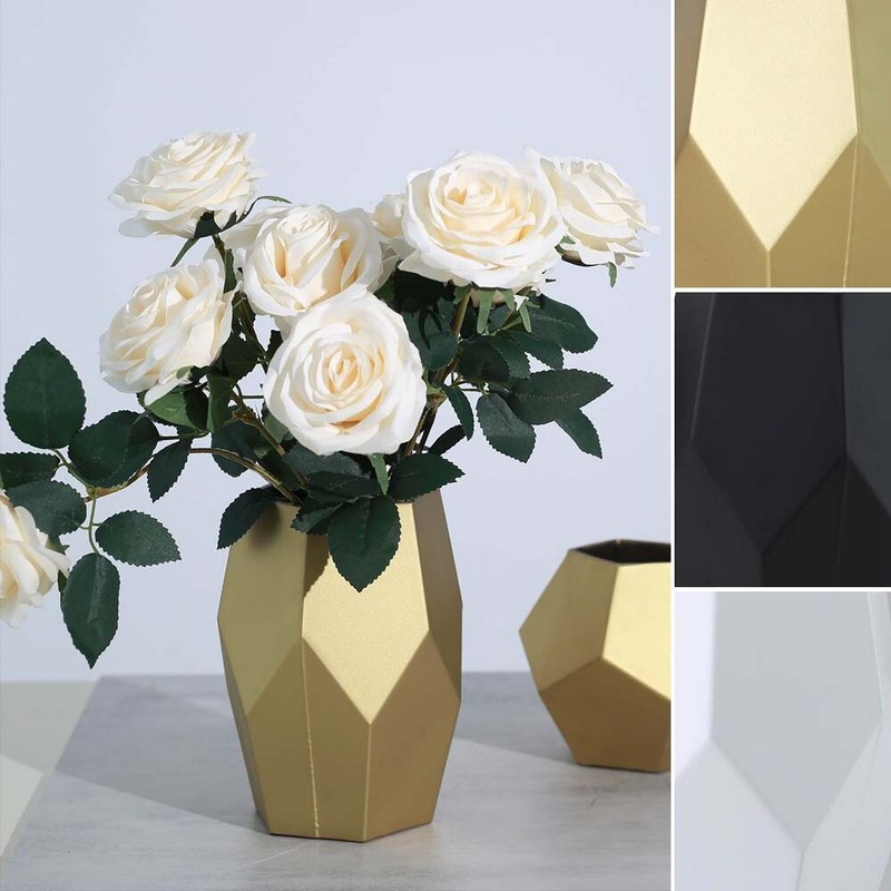 Matte Geometric GLASS Flower VASES Candle Holders Wedding Party Home