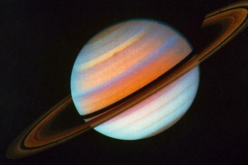SATURN PLANET GLOSSY POSTER PICTURE PHOTO PRINT voyager space ringlets 4313
