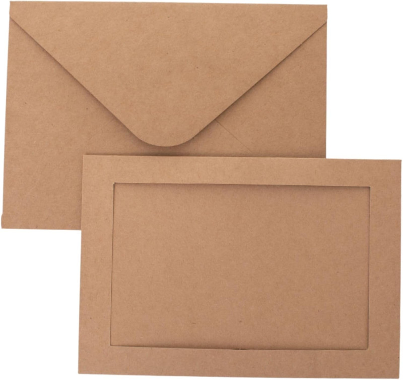 50 Count Photo Frame Cards with Envelopes 4x6 Paper Picture Frame Notecards Phot gallery