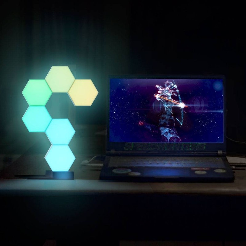 LED Smart Light Touch Sensor Hexagon 135*100*75(mm) NEW gallery