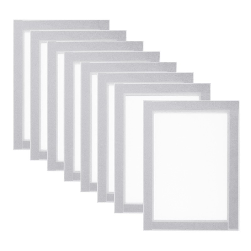 4×6 Magnetic Picture Frame, 8pcs A6 Magnetic Photo Frames, Silvery