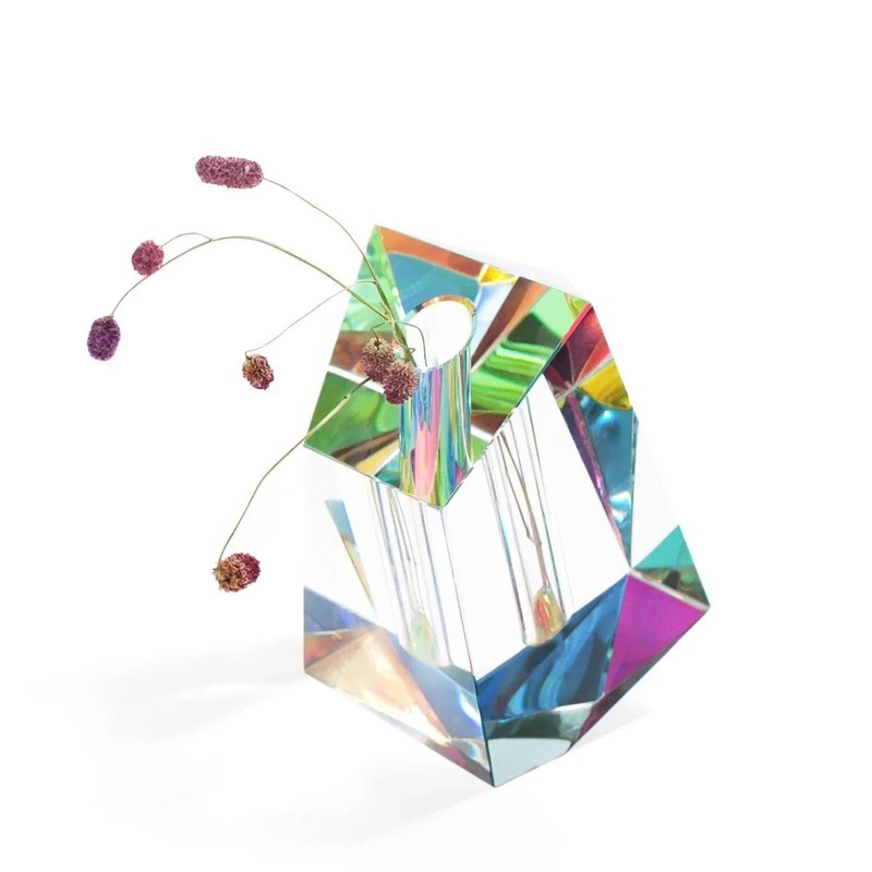 Regenbogen Irregular Vase by Fundamental Berlin–Crystal Glass – Modern Art Vase