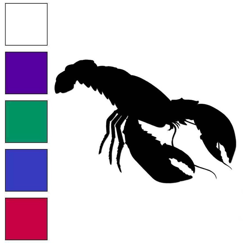 Lobster, Vinyl Decal Sticker, Multiple Colors & Sizes #7019