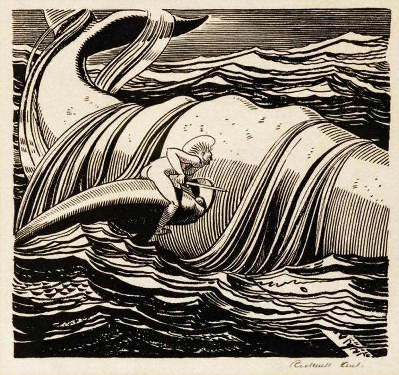 Moby Dick : Rockwell Kent : Archival Quality Art Print Suitable for Framing